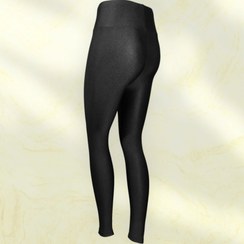 تصویر لگ براق لگ شاین مشکی وارداتی ترک اورجینال - مشکی / Black Shine legging original