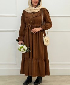 تصویر پیراهن دیانا کد 58 - مشکی 