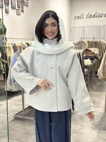 تصویر پالتو یقه ژنرالی 