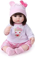 تصویر Nano Classic 16 inch 42cm Reborn Baby Doll بدن نرم پنبه ای سیلیکونی نوزاد واقعی مانند عروسک نوزاد عروسک اسباب بازی دخترانه هدیه عروسک-سفید 