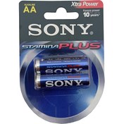 تصویر باتری قلمی سونی مدل استامینا پلاس بسته ۲ عددی 