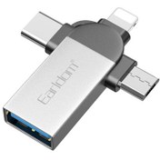 تصویر تبدیل Earldom ET-OT93 OTG USB3.0 To MicroUSB / Lightning / Type-C Earldom ET-OT93 OTG USB3.0 To MicroUSB / Lightning / Type-C Adapter