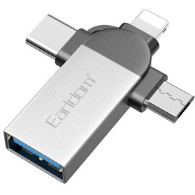 تصویر تبدیل Earldom ET-OT93 OTG USB3.0 To MicroUSB / Lightning / Type-C Earldom ET-OT93 OTG USB3.0 To MicroUSB / Lightning / Type-C Adapter