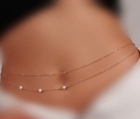 تصویر زنجیر بدن - طلایی / M/L 