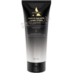 تصویر ماسک مو کراتینه حاوی روغن آرگان و خاویار اورلین AURELIEN KERATIN HAIR MASK 200 ml 