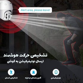 تصویر مینی اسپیدام آنتن دار چرخشی v380pro مدل y08 mini Speed Dome surveillance camera with rotating antenna