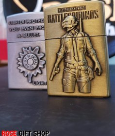 تصویر فندک زیپو نقره ای 