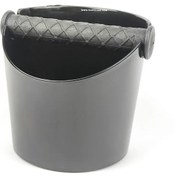 تصویر ناک باکس خانگی خاکستری | جمع‌آوری حرفه‌ای تفاله قهوه با طراحی مقاوم و شیک 