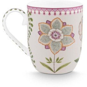 تصویر ماگ بنفش فنجان لیلی و لوتوس Purple Porcelain Cup 145 میل Pip Studio 