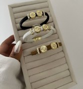 تصویر دستبند چرمی ماه و ستاره 