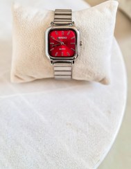 تصویر تخفیف فوق العاده ساعت دخترانه مدل نایدو کد5 رنگ سیلور صفحه آلبالویی کد 1268 