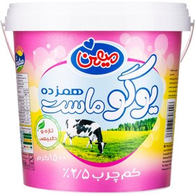 تصویر میهن یوگو ماست (همزده)کم چرب 1500 گرم 