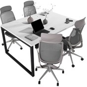 تصویر میز کنفرانس چهار نفره اترنال 