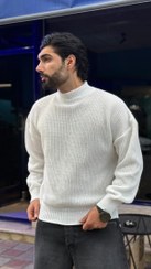 تصویر بافت یقه ۳ سانت مردانه 