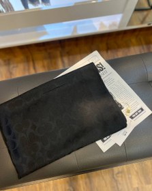 تصویر شال طرح برند کوچ - ذغالی 