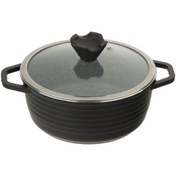 تصویر قابلمه عروس مدل کلاسیک خطی سایز ۲۴ ا Aroos Classic Cooking Pot Aroos Classic Cooking Pot