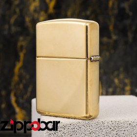 تصویر فندک زیپو اصل کد ۱۶۹-zippo169 High Polish Brass 