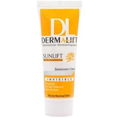 تصویر کرم ضد آفتاب درمالیفت مدل Invisible پوست خشک حجم 40 میلی لیتر 