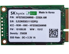 تصویر حافظه اس اس دی Msata ظرفیت ۲۵۶ گیگابایت برند اس کی هاینیکس مدل 2200A SK hynix 2200A mSATA 256GB SSD Internal Solid State Drive