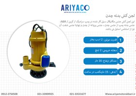 تصویر لجن کش 16 متری دو اینچ بدنه چدن SEWAGE PUMP