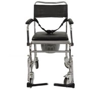 تصویر ویلچر چهار چرخ کوچک 695 مخصوص حمام و توالت bath wheelchair model 695