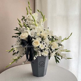 تصویر گل ترحیم رز و گلایل کد 22 