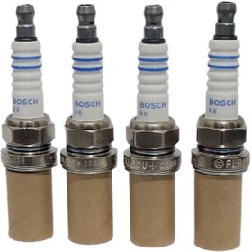 تصویر شمع اریسان دو پلاتین بوش روسیه FLR8LDCU+9 Bosch Russian Double Platinum Short Base Spark Plug FLR8LDCU +9