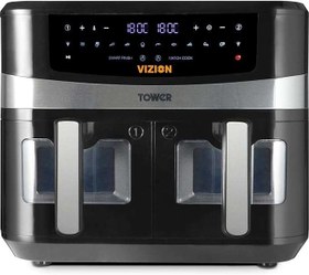 تصویر سرخ کن اصلی 9 لیتری دو قلو مارک تاور انگلیسی مدل Tower T17100 Vizion 