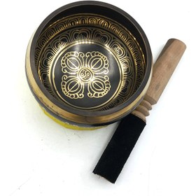 تصویر کاسه تبتی مشکی قطر 11cm 