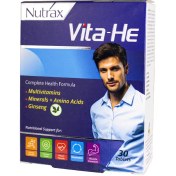 تصویر قرص مولتی ویتامین و مینرال ویتا-هی 30 عدد نوتراكس Nutrax VitaHe Multivitamin and Mineral 30 Tablets