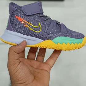 تصویر کتونی بچه گانه نایک کایری‌ ۷ بروکلین بنفش Nike Kyrie 7 Brooklyn Beats 