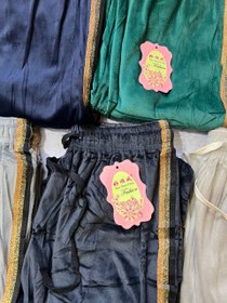 تصویر شلوار دامنی مخمل بغل خط تو خز سایز ۱ 