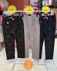 تصویر شلوار راحتی متنوع آفتاب - سرمه ای / گل 