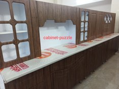 تصویر کابینت اشپزخانه ی رومی (5متری) - ام دی اف 