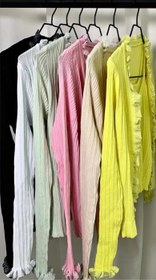 تصویر بافت دوتیکه تاپ ورویه Kintted