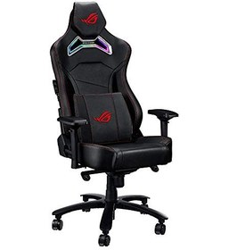 تصویر صندلی بازی ASUS ROG Chariot RGB (پشتیبانی از فوم مموری کمری، تکیه گاه بازو قابل تنظیم 4 بعدی، تکیه گاه خوابیده، مواد چرم تنفسی، کاستورهای PU بادوام، روشنایی یکپارچه Aura RGB) - ارسال 35 الی 40 روز کاری 