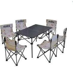 تصویر ست میز و صندلی ۶ نفره کمپینگ البوادی مدل TBL_CH06 