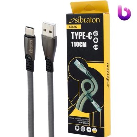 تصویر کابل تایپ سی Sibraton S255C 2.1A 1.1m SIBRATON S255C 2.1A 1.1M TYPE-C CABLE