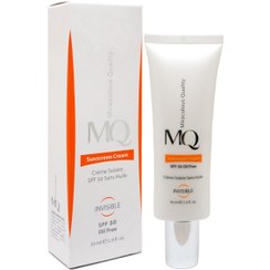 تصویر کرم ضد آفتاب بی رنگ اویل فری ام کیو55میل| MQ sunscreen cream invisible 55ml 