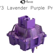 تصویر مجموعه 45 عددی سوئیچ مکانیکال کیبورد آکو مدل Akko V3 Lavender Purple Pro - Tactile 5 Pins Mechanical Keyboard Switch 
