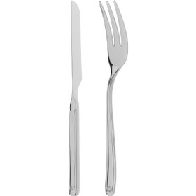 تصویر کارد و چنگال یونیک تمام استیل یونیک مدل UN-5730 unique all steel cutlery, model UN-5730