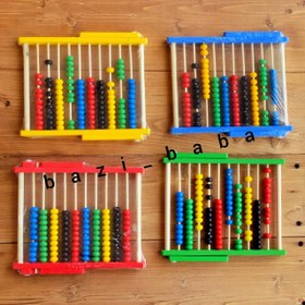 تصویر چرتکه چوبی پایه دار 