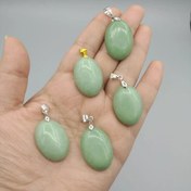 تصویر گردنبند آونتورین سبز اصل معدنی کد 8250 