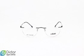 تصویر عینک طبی فلزی فریم گرد Silhouette 