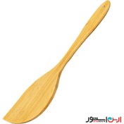 تصویر کفگیر برگردان چوبی بامبو سرکج اعلا 