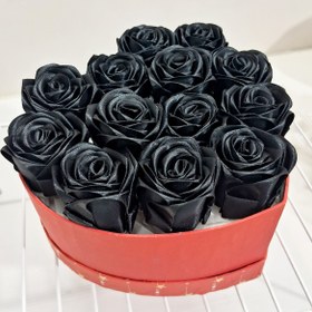 تصویر باکس گل رز مشکی 