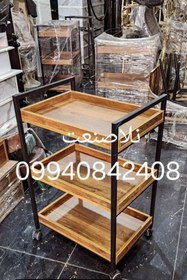 تصویر ترولی کد 300 - گردویی / سفید 