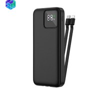 تصویر پاوربانک ویوو دارای نمایشگر ظرفیت باتری JC-18 و 10000mAh WiWU Power Bank JC-18 With Cable And LED Shows Battery Capacity 10000mAh