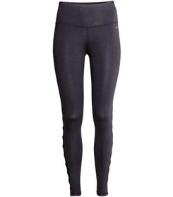 تصویر لگینگ زنانه ورزشی مشکی H&M 