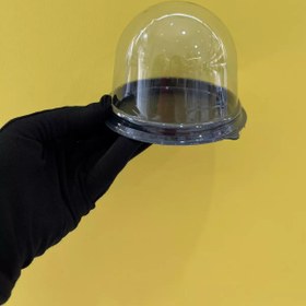 تصویر طلق کاپ کیک حبابی کف مشکی 